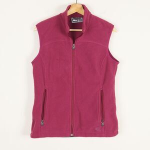 REI Red Burgundy Berry Sleeveless Fleece Vest Womens Sz M
